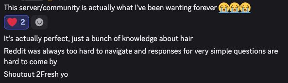 Community testimonial