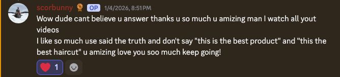 Community testimonial