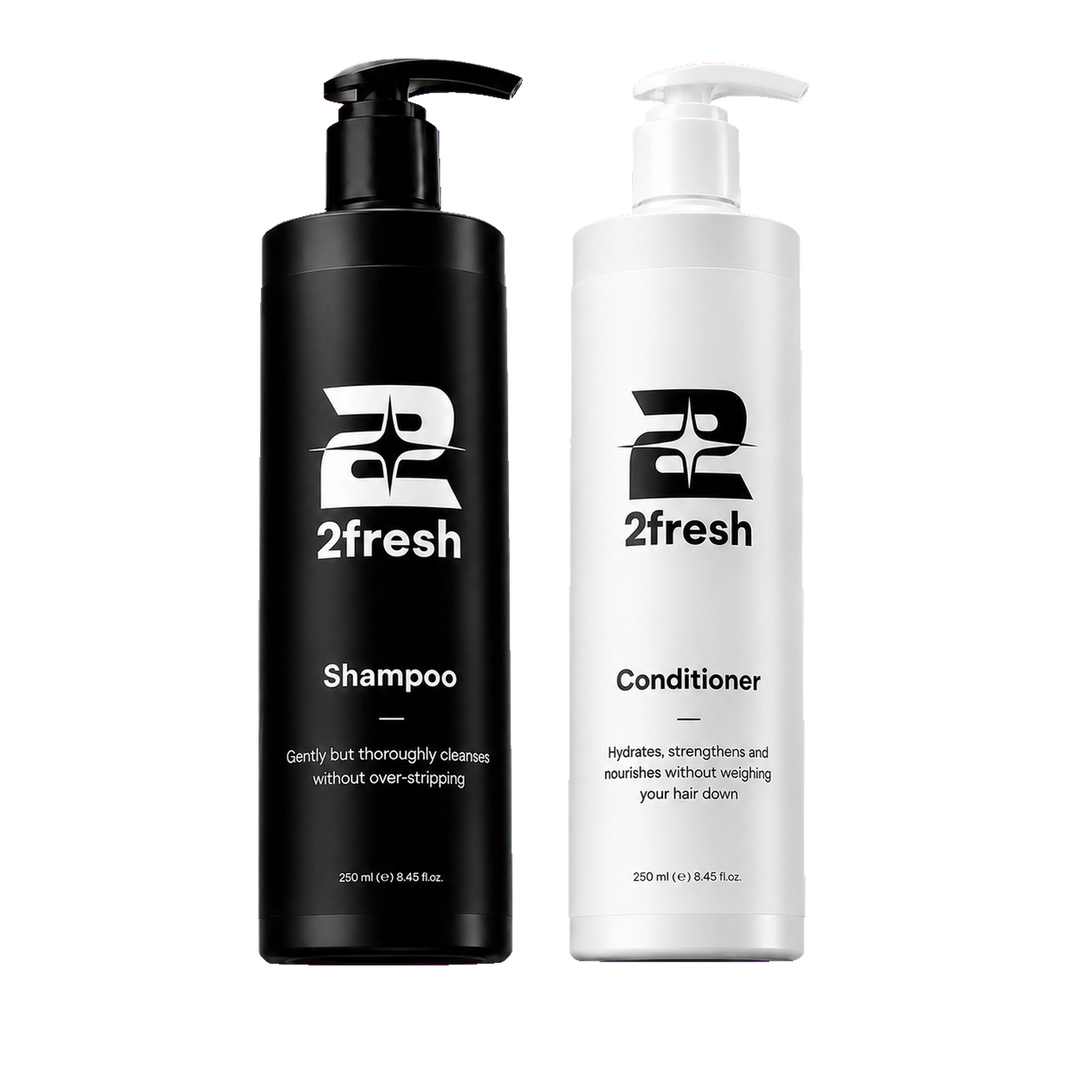 2Fresh Shampoo and Conditioner bottles