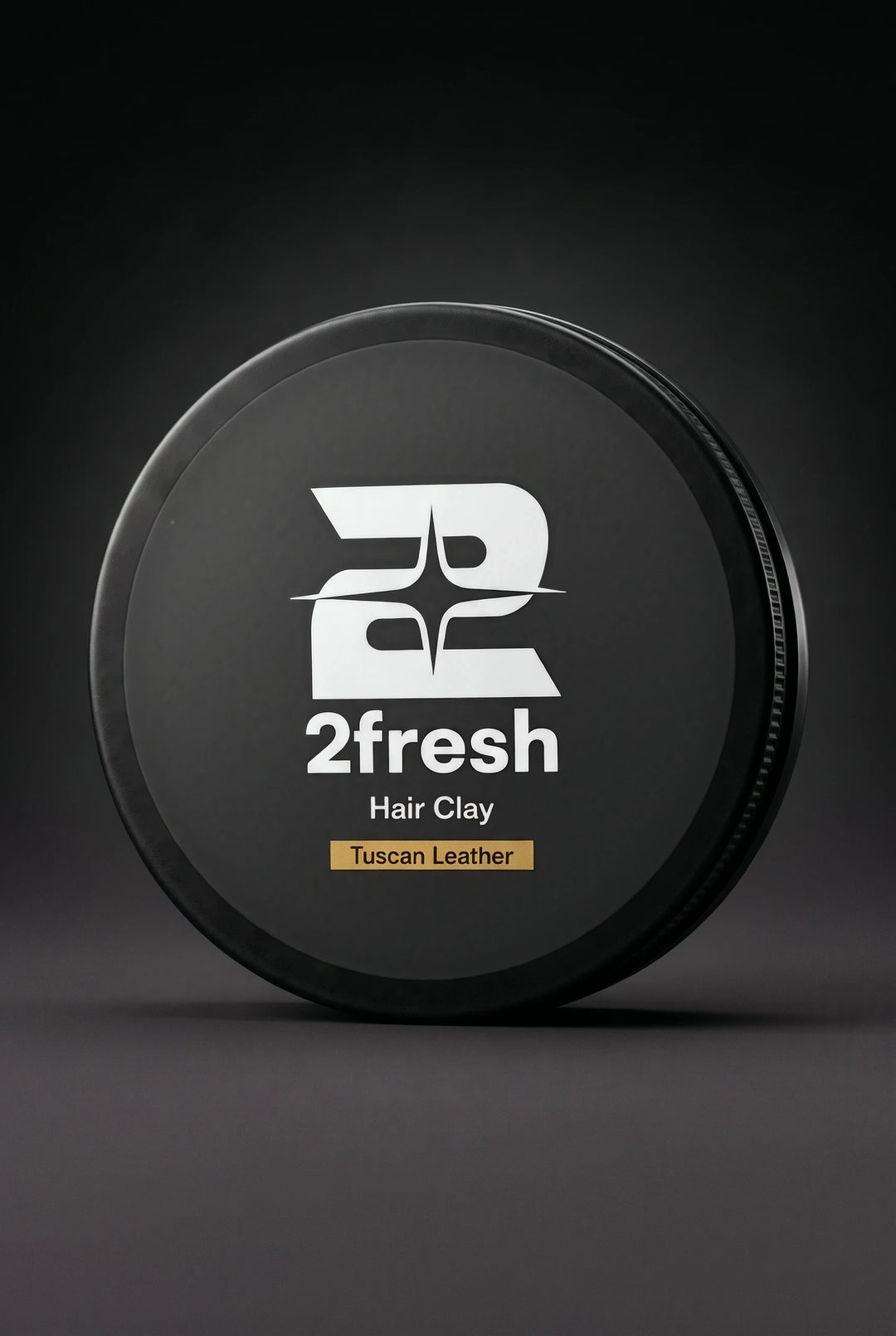 2fresh Hair Clay in its black Tuscan Leather tin