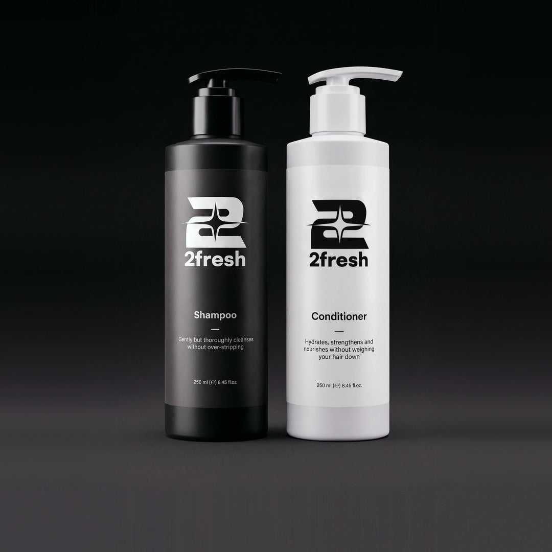 2fresh Shampoo and Conditioner bottles