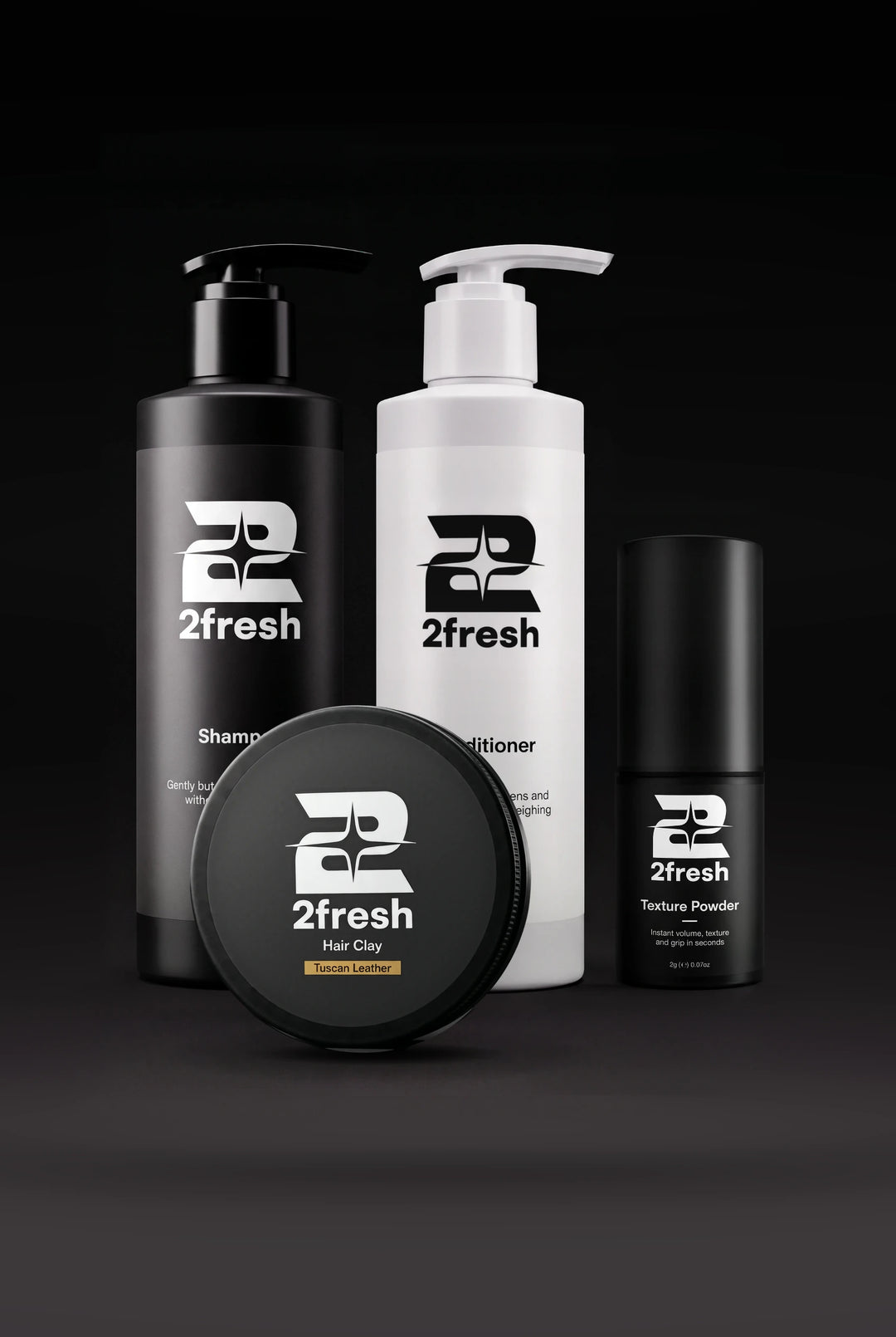 2fresh Shampoo, Conditioner, Texture Powder and Hair Clay