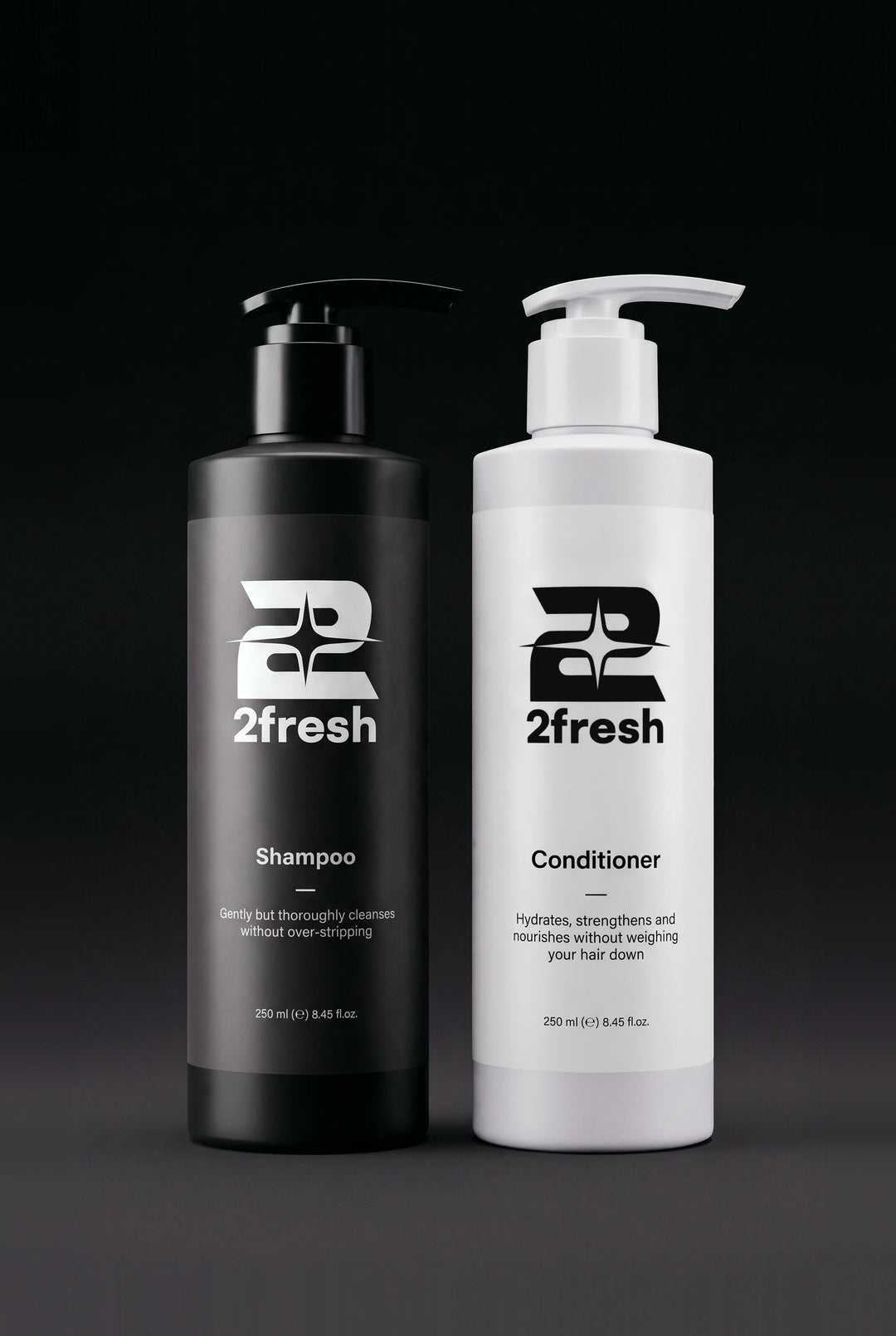 2fresh Shampoo and Conditioner bottles